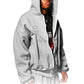 3021 ZIP UP+HEATHER GREY